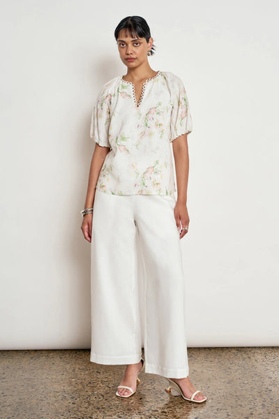 Zoe Kratzmann - Percieve Top - Painterley Bloom