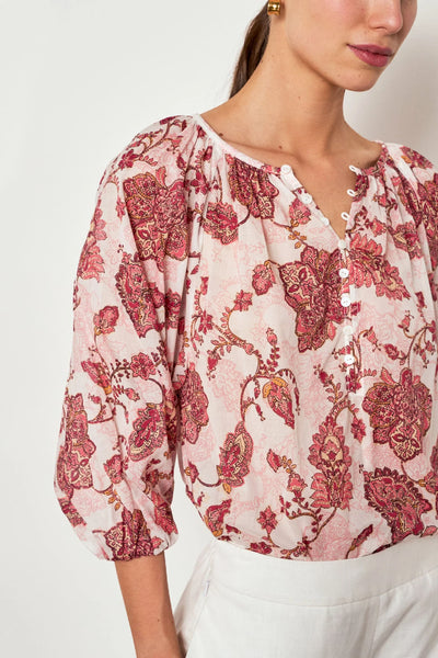 Zoe Kratzmann - Vow Top - Rose Paisley