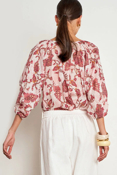 Zoe Kratzmann - Vow Top - Rose Paisley