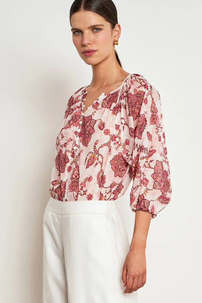 Zoe Kratzmann - Vow Top - Rose Paisley