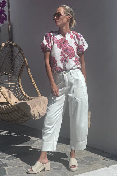 Zoe Kratzmann - Percieve Top - Crimson Kgari