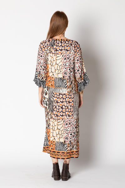 Lula Life - Animale Midi Dress - Print