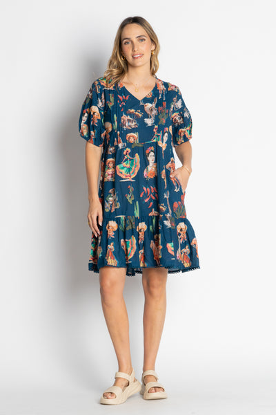 Lula Life - Arriba Dress - Navy