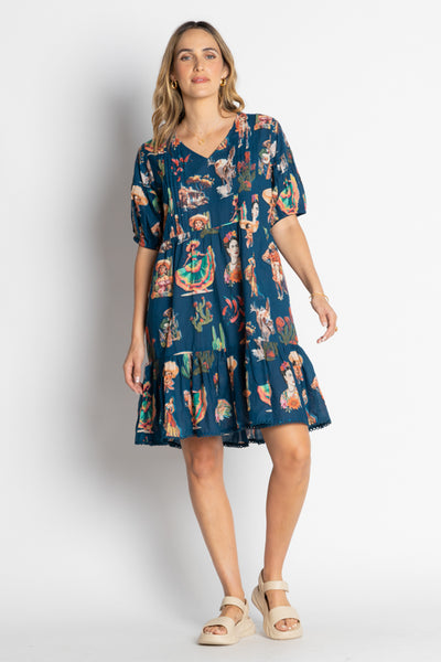 Lula Life - Arriba Dress - Navy