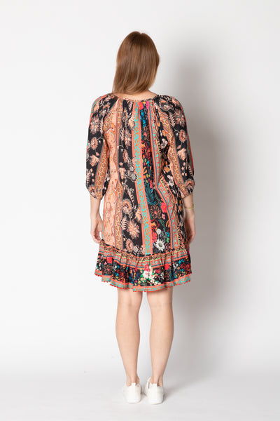 Lula Life - Gisele Shirred Dress - Print