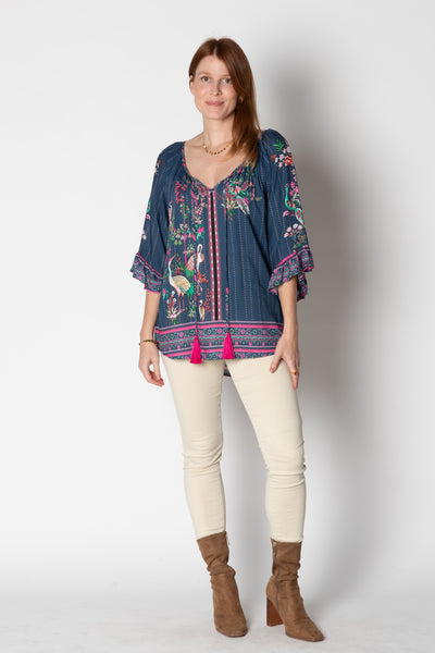Lula Life - Marcia Top - Navy