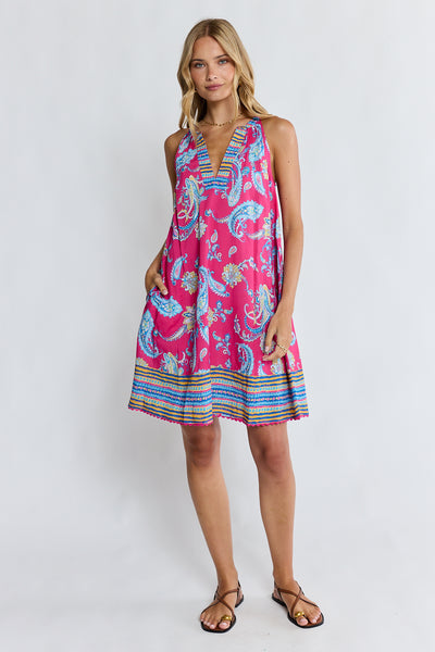 Lula Life - Paisley Sundress - Pink