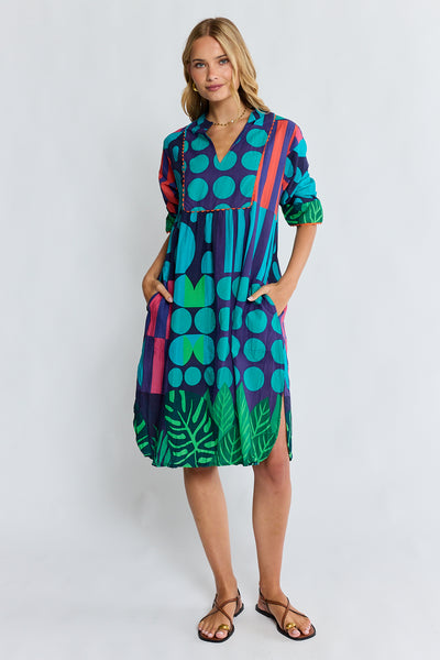 Lula Life - Rhea Midi Dress - Navy