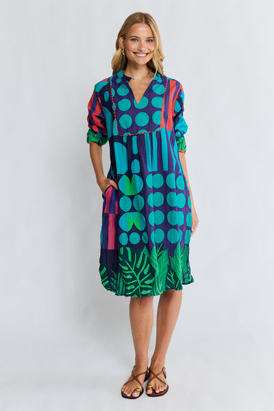 Lula Life - Rhea Midi Dress - Navy