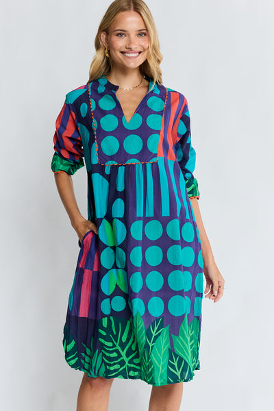 Lula Life - Rhea Midi Dress - Navy