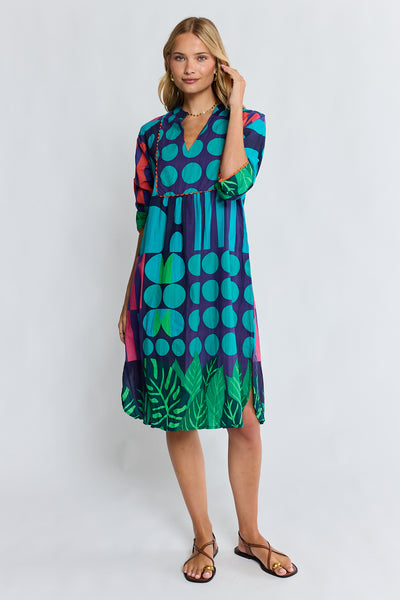 Lula Life - Rhea Midi Dress - Navy
