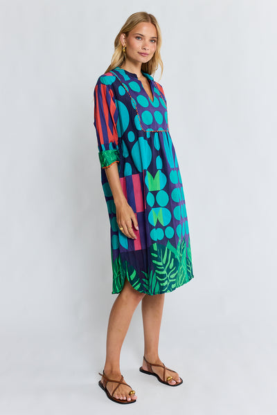 Lula Life - Rhea Midi Dress - Navy