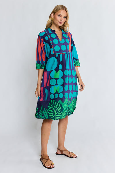 Lula Life - Rhea Midi Dress - Navy