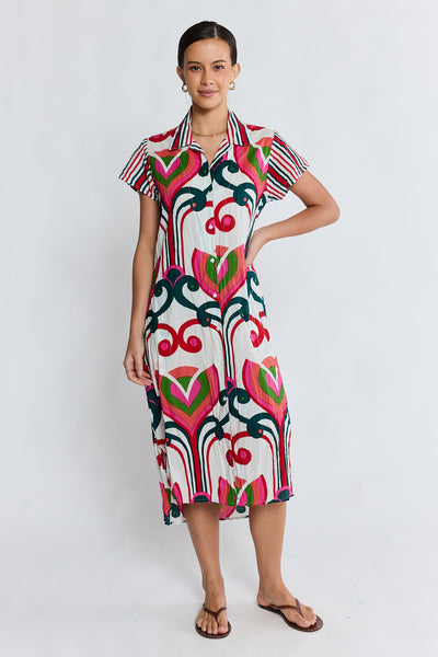 Lula Life - Sadie Shirtmaker Dress - Melon