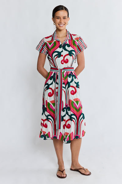 Lula Life - Sadie Shirtmaker Dress - Melon