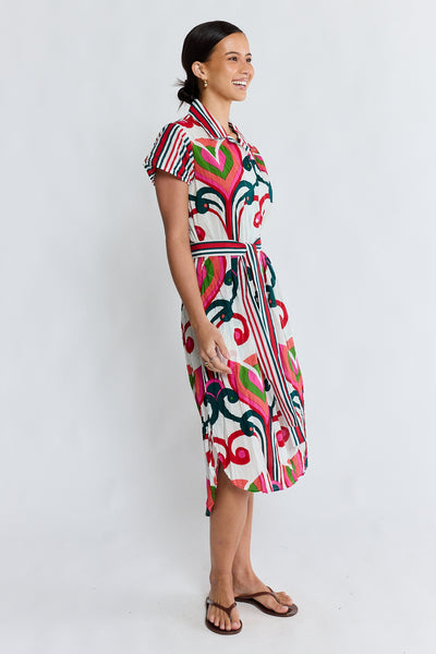 Lula Life - Sadie Shirtmaker Dress - Melon