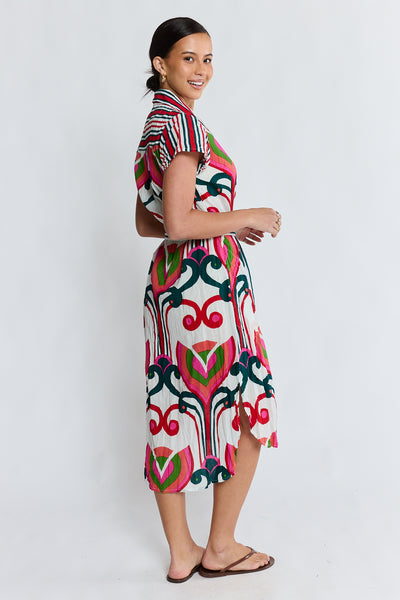Lula Life - Sadie Shirtmaker Dress - Melon