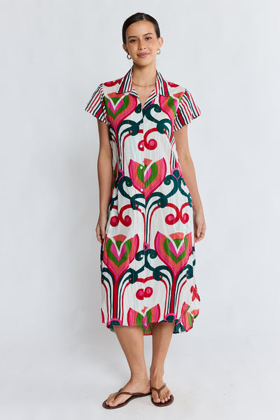 Lula Life - Sadie Shirtmaker Dress - Melon
