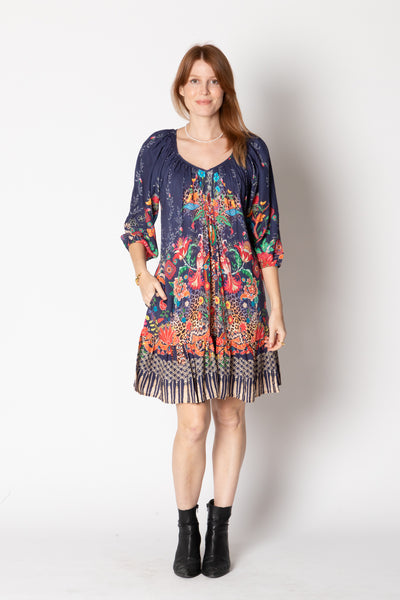 Lula Life - Ximena Shirred Dress - Print