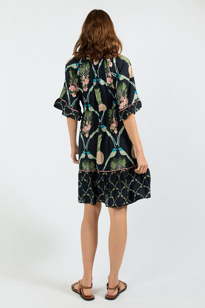 Lula Soul - Beaumont Tie Dress - Navy PRESALE AUGUST DELIVERY