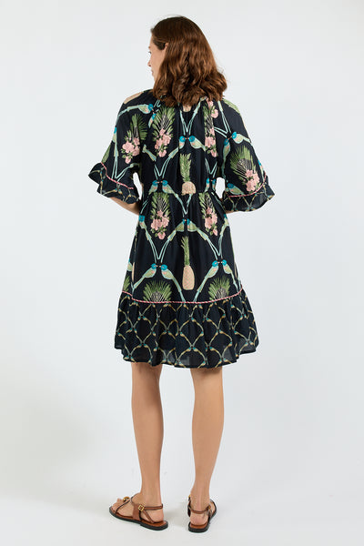 Lula Soul - Beaumont Tie Dress - Navy PRESALE AUGUST DELIVERY