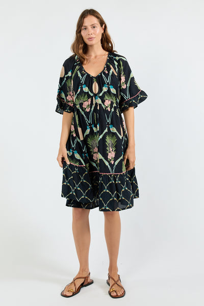 Lula Soul - Beaumont Tie Dress - Navy PRESALE AUGUST DELIVERY