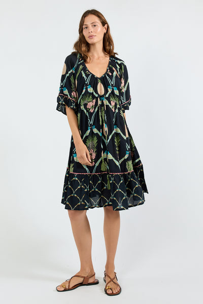 Lula Soul - Beaumont Tie Dress - Navy PRESALE AUGUST DELIVERY
