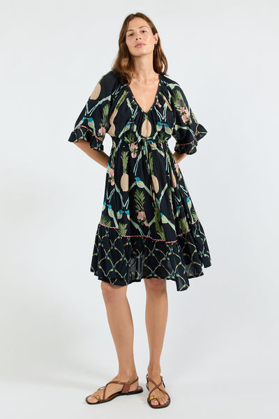 Lula Soul - Beaumont Tie Dress - Navy PRESALE AUGUST DELIVERY