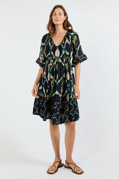 Lula Soul - Beaumont Tie Dress - Navy PRESALE AUGUST DELIVERY