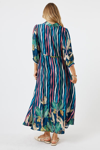 Lula Soul - Cambridge Midi Dress - Berry