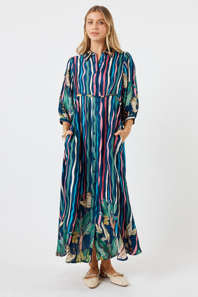 Lula Soul - Cambridge Midi Dress - Berry