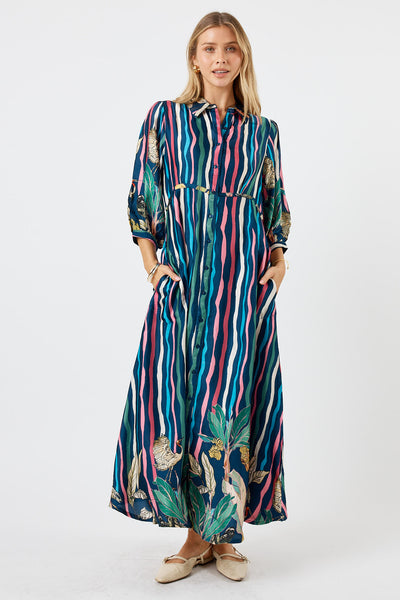 Lula Soul - Cambridge Midi Dress - Berry