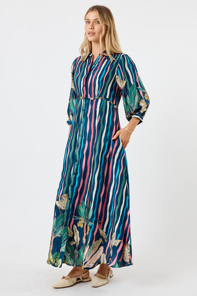 Lula Soul - Cambridge Midi Dress - Berry