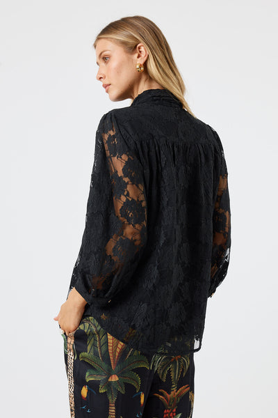 Lula Soul - Chandler Lace Shirt - Black