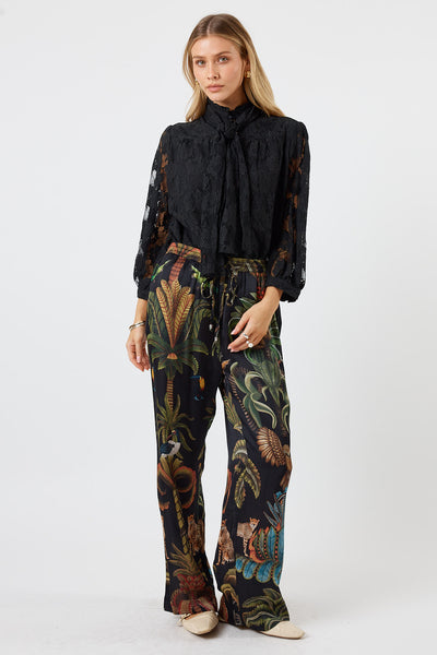 Lula Soul - Chandler Lace Shirt - Black