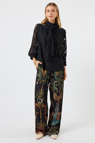 Lula Soul - Chandler Lace Shirt - Black