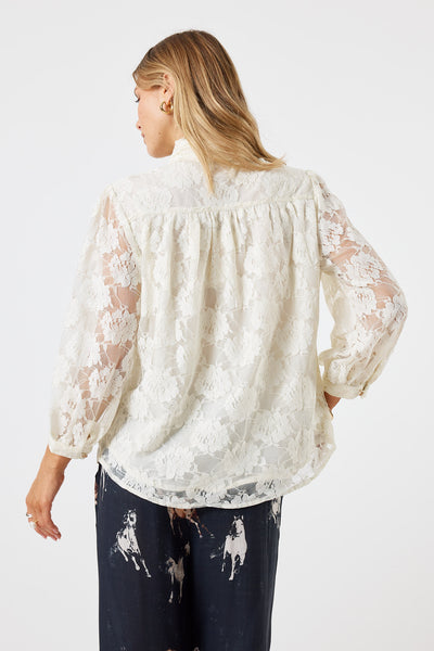 Lula Soul - Chandler Lace Shirt - Cream