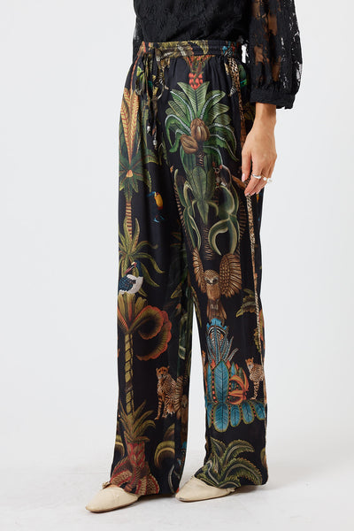 Lula Soul - Cheetah Pant - Black