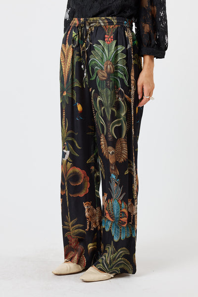 Lula Soul - Cheetah Pant - Black