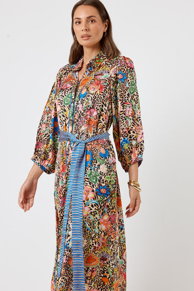 Lula Soul - Eden Button Midi Dress - Print