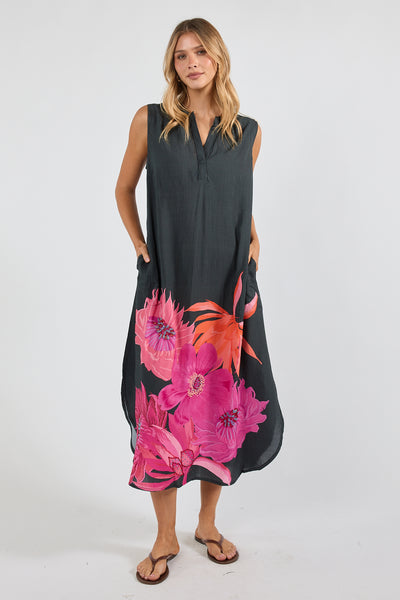 Lula Soul - Hana Sleeveless Maxi Dress - Black PRESALE AUGUST DELIVERY