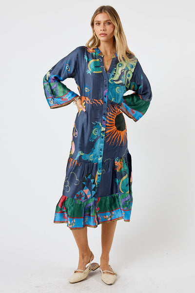 Lula Soul - Kamloops Midi Dress - Navy