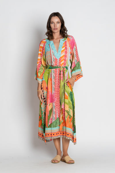 Lula Soul - Los Carbos Midi Dress - Mist