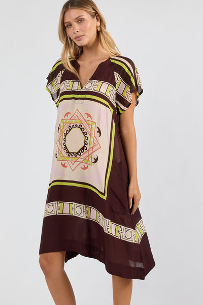 Lula Soul - Mayakoba Dress - Espresso PRESALE AUGUST DELIVERY