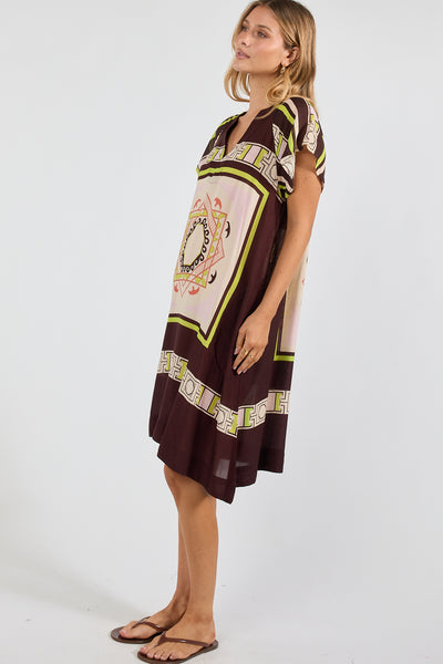 Lula Soul - Mayakoba Dress - Espresso PRESALE AUGUST DELIVERY
