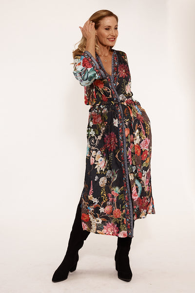 Lula Soul - Renaissance Kimono Dress - Black