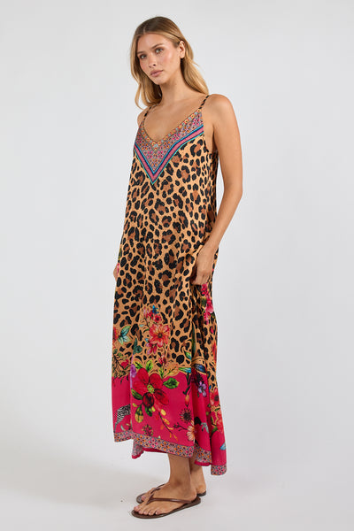 Lula Soul - Safari Bloom Maxi Dress - Print PRESALE AUGUST DELIVERY