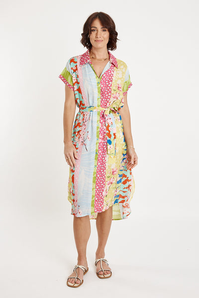 Lula Soul - Montage Shirtmaker Dress - Multi