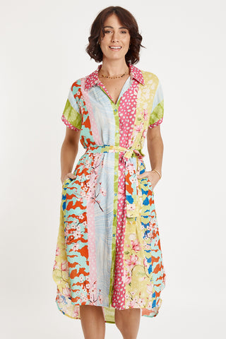 Lula Soul - Montage Shirtmaker Dress - Multi
