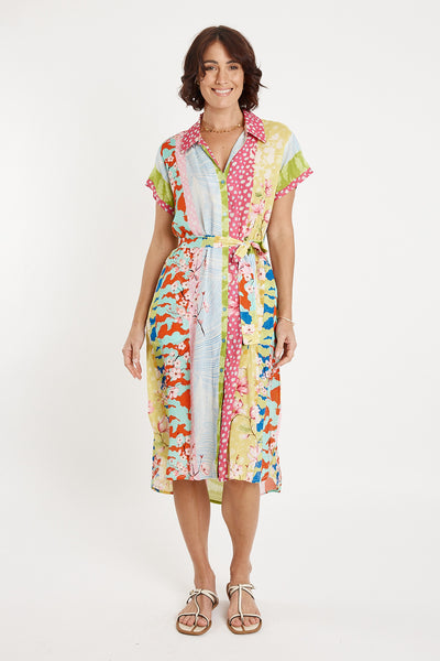 Lula Soul - Montage Shirtmaker Dress - Multi